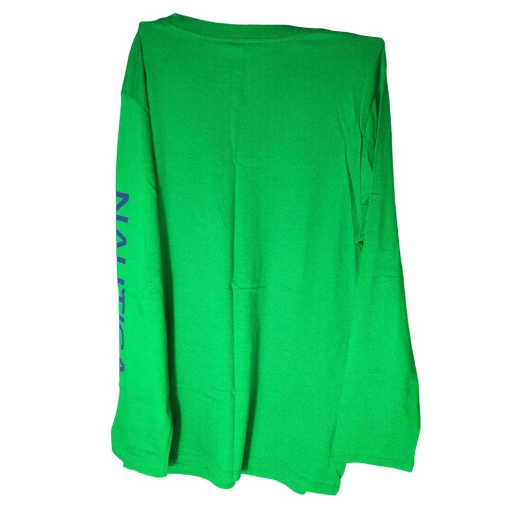 Nautica Green Long Sleeve Cotton Pullover Men's Size XL - Picture 2 of 5